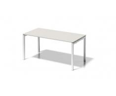 Bisley Cito Schreibtisch, 740 mm HÃ¶henfixes U H 19 x B 1600 x T 800 mm, Dekor GrauweiÃ, Gestell VerkehrsweiÃ, Metall, Gw396 Dekor GrauweiÃ, Gestell VerkehrsweiÃ, 80 x 160 x 74 cm