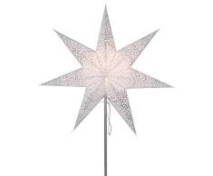 Star PapiersternAntique inkl. Aufhängung, Papier, weiß, 14 x 48 x 48 cm
