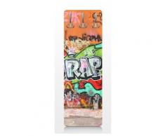 Apalis 75063 Wandgarderobe Graffiti | Design Garderobe Garderobenpaneel Kleiderhaken Flurgarderobe Hakenleiste Holz Standgarderobe Hängegarderobe | 139x46cm