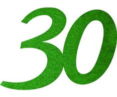 Petras Bastel News Streudeko, Fliz, dunkelgrün, 18 x 12 x 3 cm