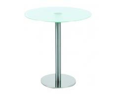 Ebinger Couch- und Beistelltisch in Edelstahl à 495 mm Satinierter ESG-Sicherheitsglasplatte Tischhöhe 550 mm P734.35.6