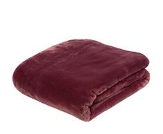 Gözze Premium Cashmere-Feeling Wohn- und Kuscheldecke, 130 x 170 cm, Beere, 40128-40-130170