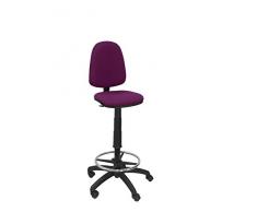 PIQUERAS Y CRESPO t04cp â ergonomischer Hocker, verstellbar in Höhe und Aro FuÃstütze dunkelviolett