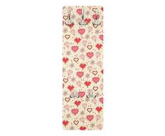 Apalis 79098 Wandgarderobe Kuss am Morgen | Design Garderobe Garderobenpaneel Kleiderhaken Flurgarderobe Hakenleiste Holz Standgarderobe Hängegarderobe | 139x46cm