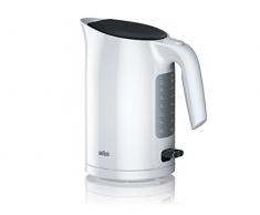 Braun WK 3100 WH Wasserkocher | Füllmenge 1,7 l | 2.200 Watt | Schnellkochsystem | Herausnehmbarer Anti-Kalk-Filter | Große Wasserstandsanzeige | BPA Frei | Weiß