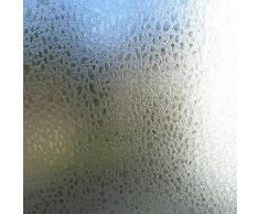 Fensterfolie Statisch Vitrostatic Wassertropfen Sichtschutz Folie, PVC, ohne Phthalate, transparent, 90cm x 1,5m, 200µm (Stärke: 0,2mm), Venilia 54342