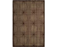 Safavieh Valence Gewebt Teppich, Polyester, Braun/Beige, 121 x 182 cm