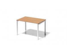 Bisley Cito Schreibtisch, 740 mm HÃ¶henfixes U H 19 x B 1200 x T 800 mm, Dekor Buche, Gestell VerkehrsweiÃ, Metall, Bc396 Dekor Buche, Gestell VerkehrsweiÃ, 80 x 120 x 85 cm