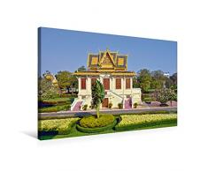 Premium Textil-Leinwand 75 x 50 cm Quer-Format Pavillon im Königspalast in Phnom Phen | Wandbild, HD-Bild auf Keilrahmen, Fertigbild auf hochwertigem Vlies, Leinwanddruck von Harry Müller