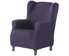 Schutzhülle aus elastischem Sessel Modell Tunez Bezug für Ohrensessel 33x42x8 cm Lila