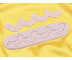 Teigschaber 13138Â flexique Spitze Form Silikon Pink 9Â x 30Â x 2Â cm