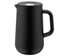 WMF Isolierkanne Thermoskanne Impulse, 1,0 l, für Tee oder Kaffee Druckverschluss hält Getränke 24h kalt und warm, schwarz