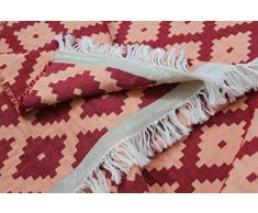 Adam Wohndecke, Bio-Baumwolle, Rot, 145 x 190 cm