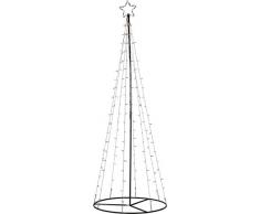 Star Lichterbaum Light Tree, 170 warmwhite LED, Metall, schwarz, 7.5 x 7.5 x 21 cm