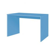 Miami 805701BL Schreibtisch in U-Form, Holz, blau, 65 x 120 x 74 cm