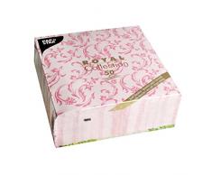 Papstar, 50 Servietten ROYAL Collection 1/4-Falz 40 cm x 40 cm fuchsia Damascato, #85002