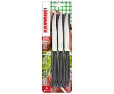 Kaimano Dinamik Steakmesser, Edelstahl, Schwarz, 28 x 10 x 2 cm, 6-Einheiten