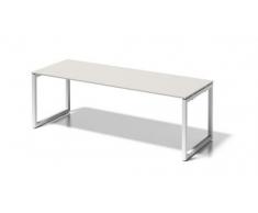 Bisley Cito Schreibtisch, 740 mm HÃ¶henfixes O H 19 x B 2200 x T 800 mm, Dekor GrauweiÃ, Gestell VerkehrsweiÃ, Metall, Gw396 Dekor GrauweiÃ, Gestell VerkehrsweiÃ, 80 x 220 x 85 cm