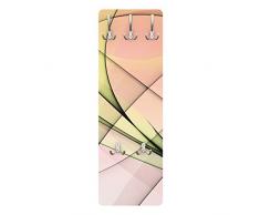 Apalis 79542 Wandgarderobe Spring Shapes | Design Garderobe Garderobenpaneel Kleiderhaken Flurgarderobe Hakenleiste Holz Standgarderobe Hängegarderobe | 139x46cm