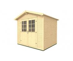 weka Gartenhaus 218 Gr. 4, 28 mm, Satteldach mit wekaLine, natur, DT