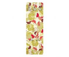 Apalis 78507 Wandgarderobe Asiatischer Morgen | Design Garderobe Garderobenpaneel Kleiderhaken Flurgarderobe Hakenleiste Holz Standgarderobe Hängegarderobe | 139x46cm