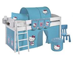 Lilokids IDA4105KW-HELLOKITTY-T Kinderbett, Holz, hello kitty türkis, 208 x 98 x 113 cm