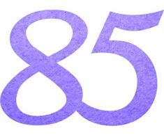 Petras Bastel News Streudeko, Fliz, lila, 18 x 12 x 3 cm