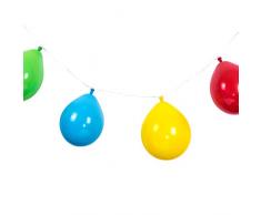 Novelty Lichterkette LED Balloon String Lights, Kunststoff, mehrfarbig, 17Â x 17Â x 37,5Â cm