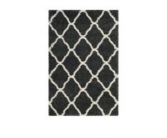 Safavieh Kate gewebter Teppich, SGH283G, Dunkelgrau/Elfenbein, 121 X 182 cm