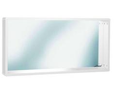 Miami 745701WE Wandspiegel mit Rahmen und Ablage, Holz, weiÃ, 13 x 110 x 55 cm