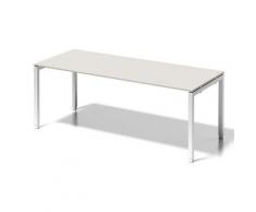 Bisley Cito Schreibtisch, 650-850 mm HÃ¶heneinstellbares U H 19 x B 2000 x T 800 mm, Dekor GrauweiÃ, Gestell VerkehrsweiÃ, Metall, Gw396 Dekor GrauweiÃ, Gestell VerkehrsweiÃ, 80 x 200 x 85 cm
