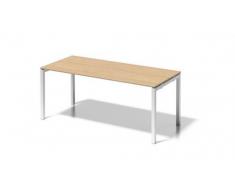 Bisley Cito Schreibtisch, 740 mm HÃ¶henfixes U H 19 x B 1800 x T 800 mm, Dekor Ahorn, Gestell VerkehrsweiÃ, Metall, Mp396 Dekor Ahorn, Gestell VerkehrsweiÃ, 80 x 180 x 85 cm