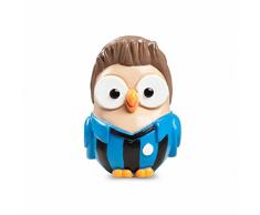 Studio Egan ml18ct/1naz Figur FuÃballer, Typ GOOFI, Keramik, Schwarz/azzuro, 6Â x 6Â x 8Â cm