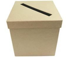 Decopatch PappmachÃ© quadratisch Post Boxen, braun, Set von 2