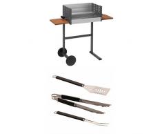 Dancook Holzkohle Grill 7300, mehrfarbig + Grillbesteck
