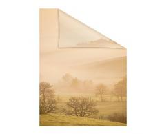 Lichtblick Fensterfolie 50 x 50 cm mit Motiv Toskana - Orange, Selbstklebender Sichtschutz ohne Bohren, blickdichtes Fensterdekor, für alle Glasflächen