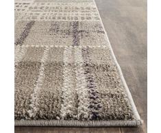 Safavieh Deltana gewebter Teppich, MNC215G, Grau/Mehrfarbig, 121 X 170 cm