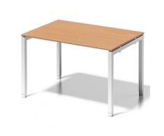 Bisley Cito Schreibtisch, 650-850 mm HÃ¶heneinstellbares U H 19 x B 1200 x T 800 mm, Dekor Buche, Gestell VerkehrsweiÃ, Metall, Bc396 Dekor Buche, Gestell VerkehrsweiÃ, 80 x 120 x 85 cm