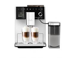 Melitta CI Touch F630-101 Kaffeevollautomat mit Milchbehälter | Flüsterleises Mahlwerk | One Touch Funktion | 10 Kaffeevariationen | TFT-Farbdisplay | Silber
