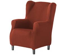 Martina Home Schutzhülle aus elastischem Sessel Modell Tunez Bezug für Ohrensessel 33x42x8 cm Rostrot (TEJA)