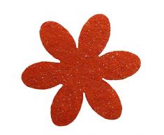 Petras Bastel News Streudeko, Fliz, orange, 18 x 12 x 5 cm