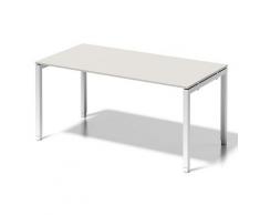 Bisley Cito Schreibtisch, 650-850 mm HÃ¶heneinstellbares U H 19 x B 1600 x T 800 mm, Dekor GrauweiÃ, Gestell VerkehrsweiÃ, Metall, Gw396 Dekor GrauweiÃ, Gestell VerkehrsweiÃ, 80 x 160 x 85 cm