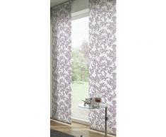 Gardinia Flächenvorhang Stoff waschbar 127 Rispe weiß/lila 60 x 245 cm