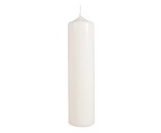 Rayher Stumpenkerze, 6cm Durchmesser, 25cm, Creme, Diverse, 0.6 x 0.6 x 2.5 cm