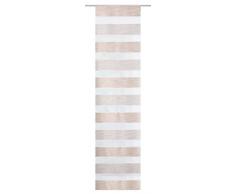 Home Fashion Schiebevorhang Querstreifen Melange, Polyester, Natur, 245 x 60 cm