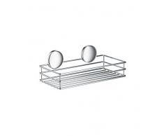 Smedbo Dusche Korb Design selbstklebend aus verchromtem Edelstahl, silber