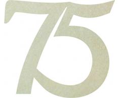 Petras Bastel News Streudeko, Fliz, Creme, 18 x 12 x 3 cm