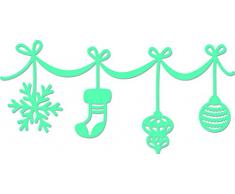 Kaisercraft Ornament Girlande Deko sterben, grau