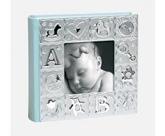 Mascagni Rahmen Album Baby Blau Grindy für 100 Fotos 10 x 15
