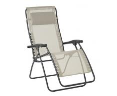 Lafuma Relax-Liegestuhl, Klappbar und verstellbar, RSXA Clip, Baytline, Seigle (Beige), LFM2035-8548